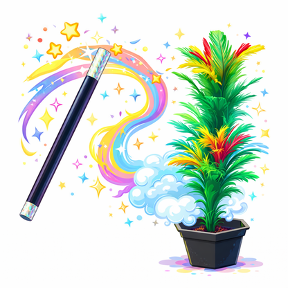 Appearing Flower from Wand