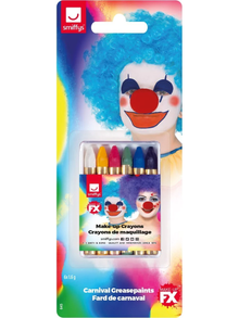 Carnival Face/Body Crayons - Grease - 6 Colours - The Scarborough Joke Shop