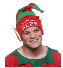 This Elf Needs BEER Hat - The Scarborough Joke Shop