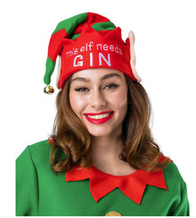 This Elf Needs GIN Hat - The Scarborough Joke Shop