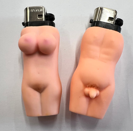 Estuche para encendedor de cuerpo desnudo sexy