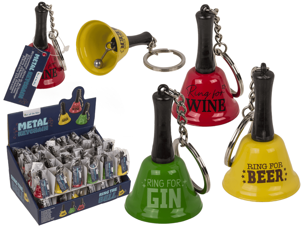 Ring For Wine/Beer/Gin Bell Keyring