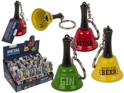 Ring For Wine/Beer/Gin Bell Keyring