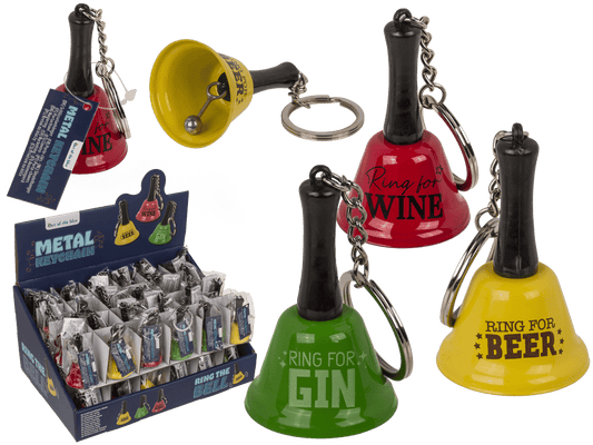 Ring For Wine/Beer/Gin Bell Keyring