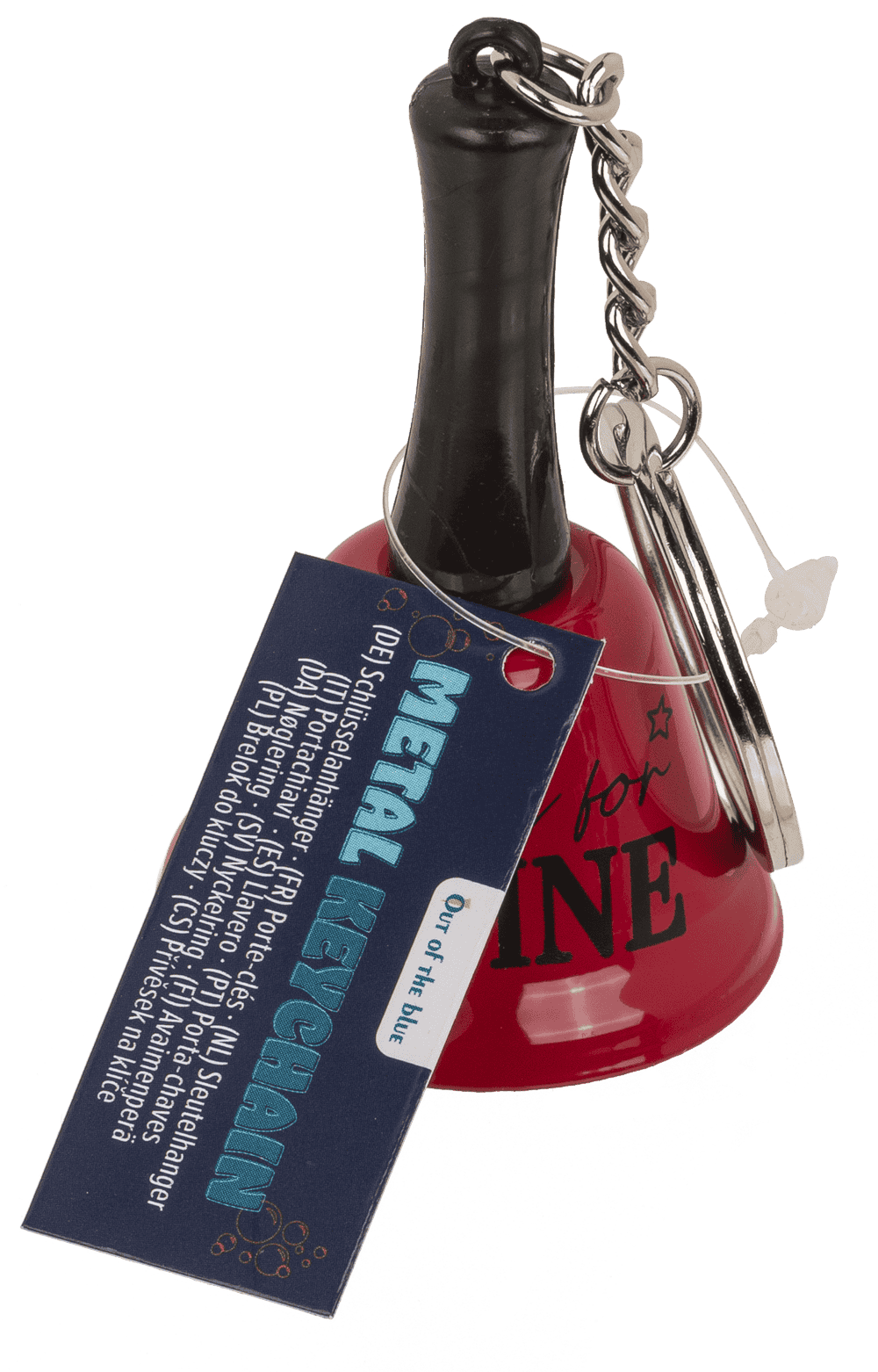 Ring For Wine/Beer/Gin Bell Keyring