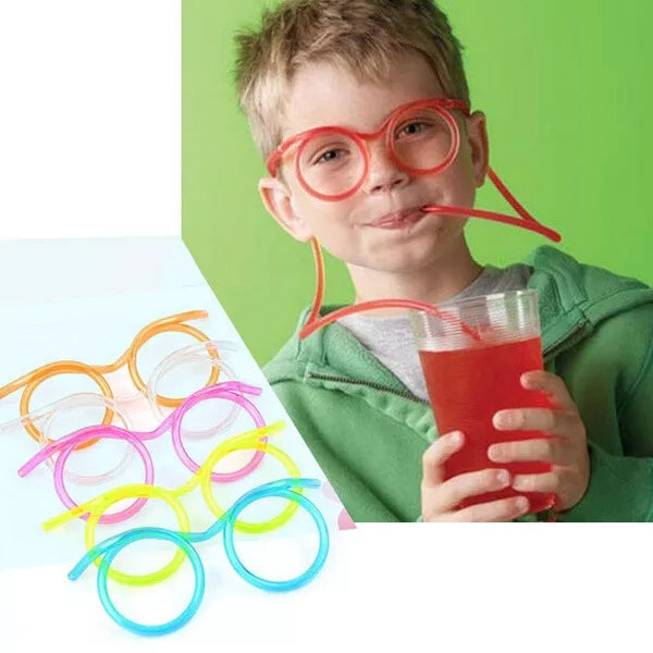 Crazy Multicolored Plastic Drinking Straws – Reusable Fun Straws For Party Games, Gifts, And Kids (Pack Of 1)