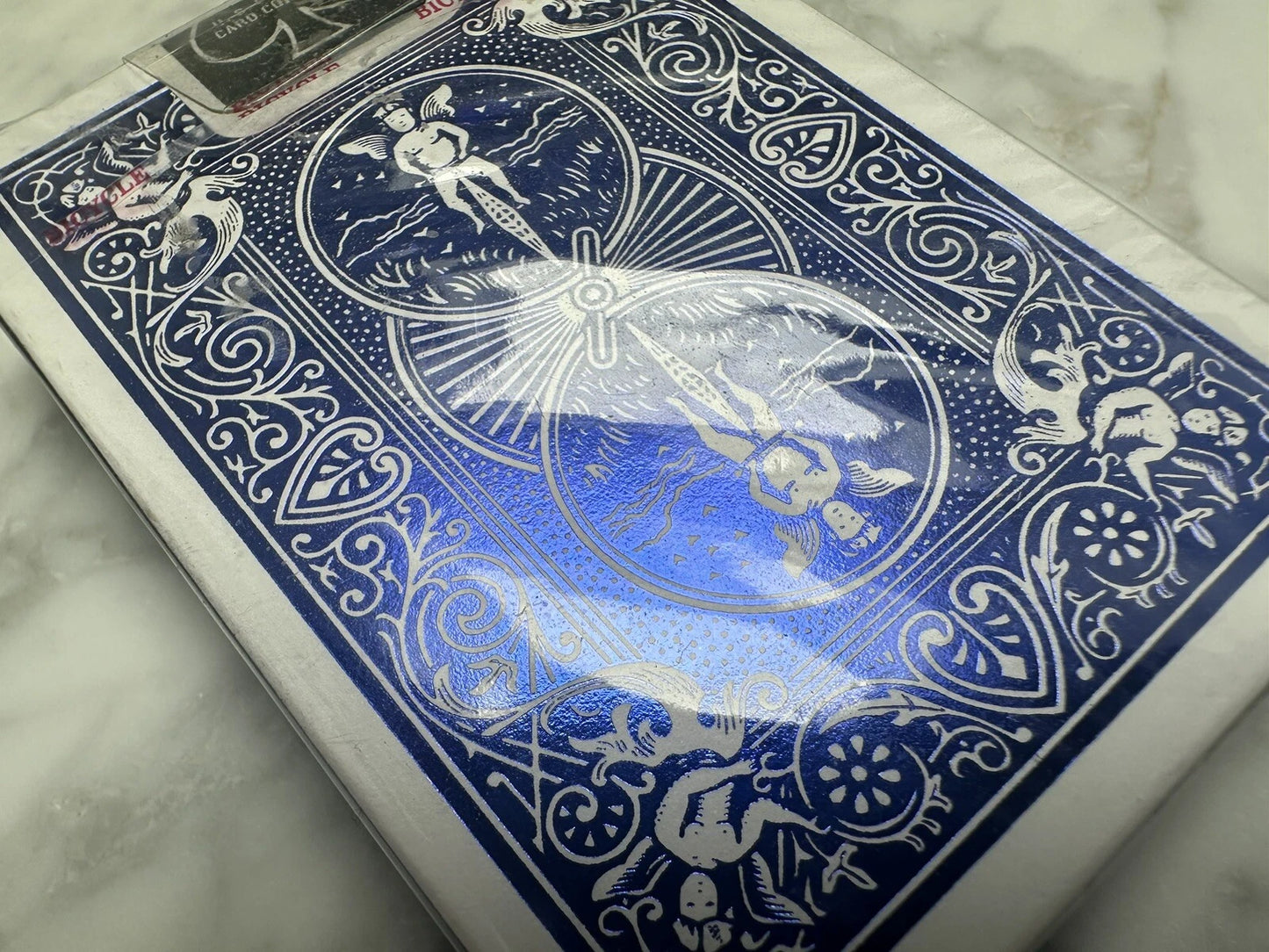 Foil MetalLuxe Back Cobalt - Bicycle Deck®