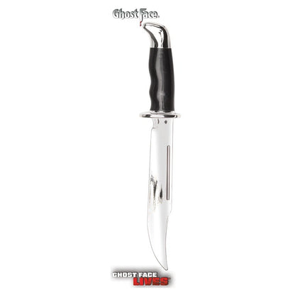 Ghost Face 13" Chrome Bowie Knife Prop ~ Licensed Scream Knife