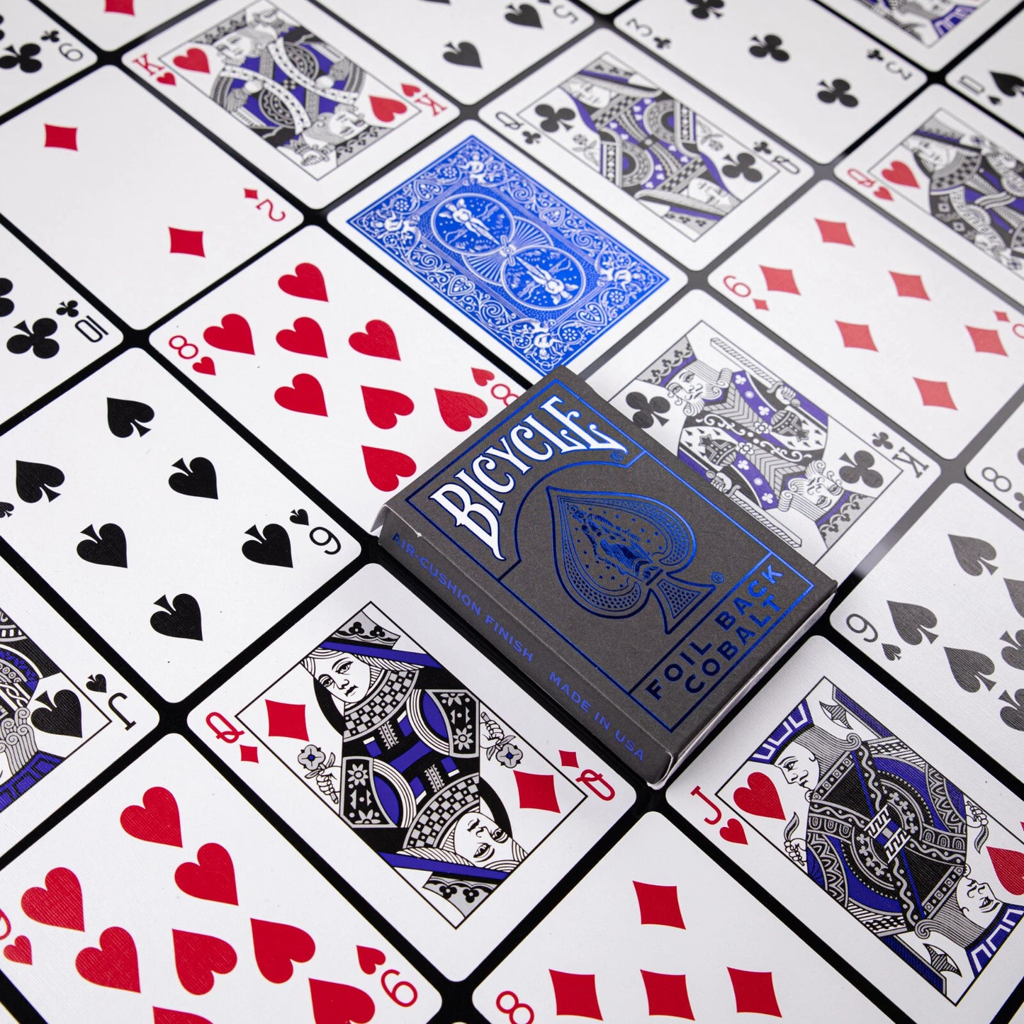Foil MetalLuxe Back Cobalt - Bicycle Deck®