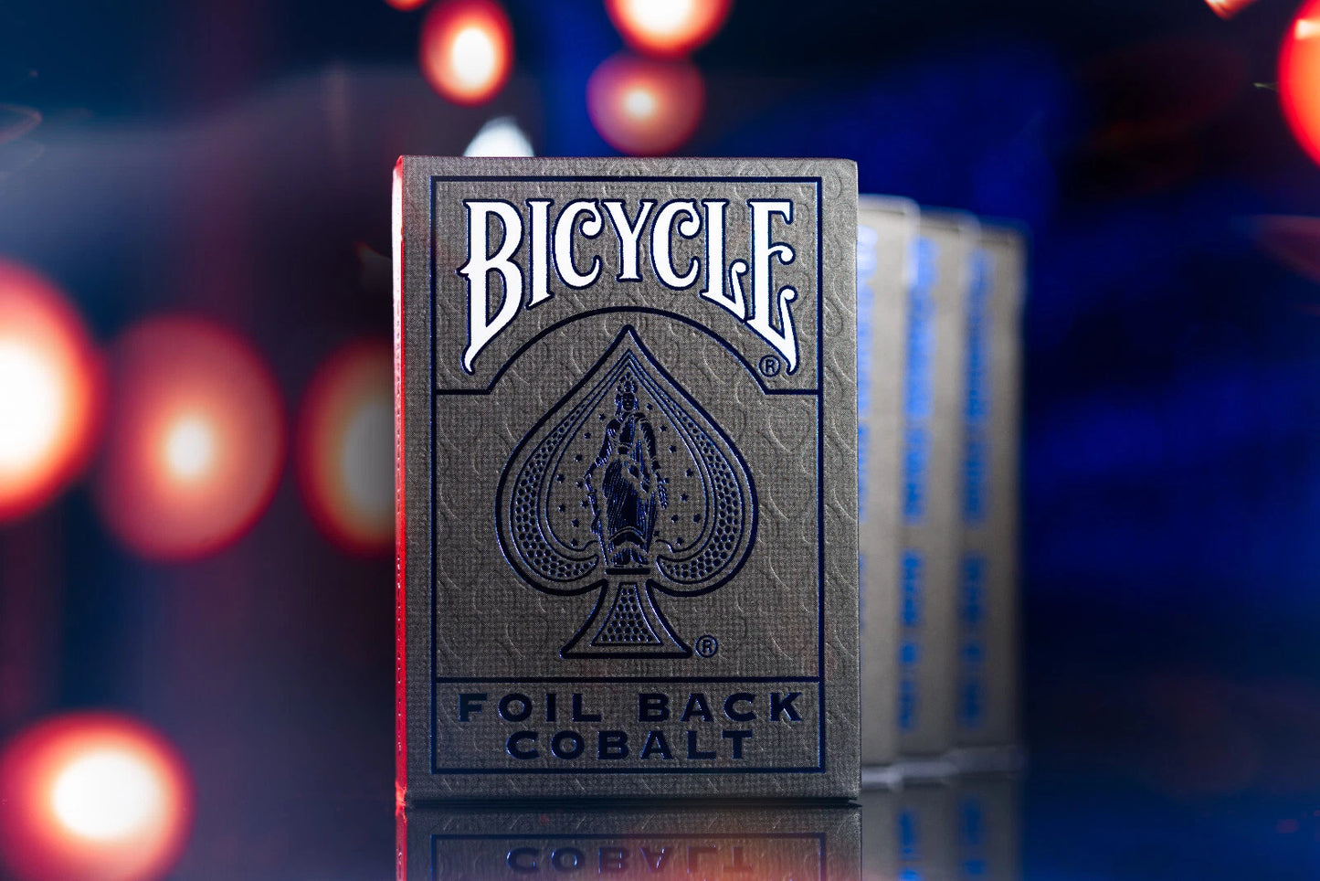 Foil MetalLuxe Back Cobalt - Bicycle Deck®