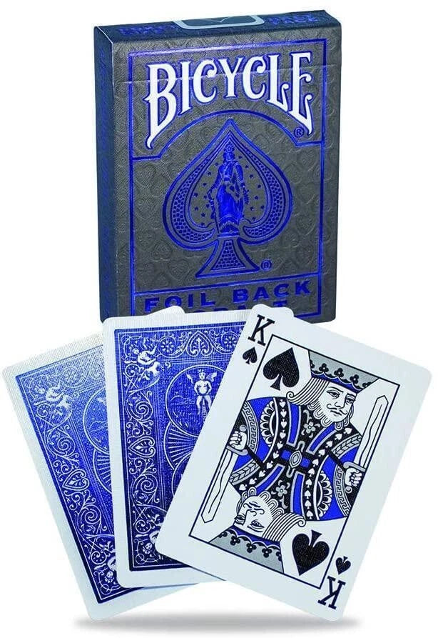 Foil MetalLuxe Back Cobalt - Bicycle Deck®