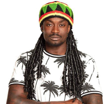 Rasta Hat w. Hair - The Scarborough Joke Shop