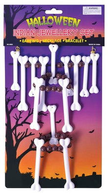 Caveman Voodoo Bone Necklace/Jewellery Set - The Scarborough Joke Shop