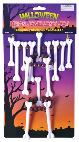 Caveman Voodoo Bone Necklace/Jewellery Set - The Scarborough Joke Shop