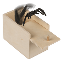 Surprise Spider in Wooden Box - The Scarborough Joke Shop