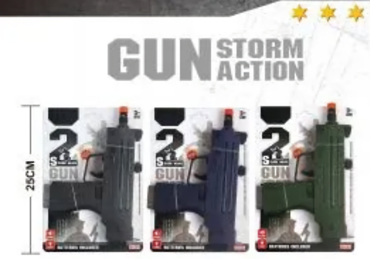 Pistola de acción Storm - Estilo Uzi de 9 mm