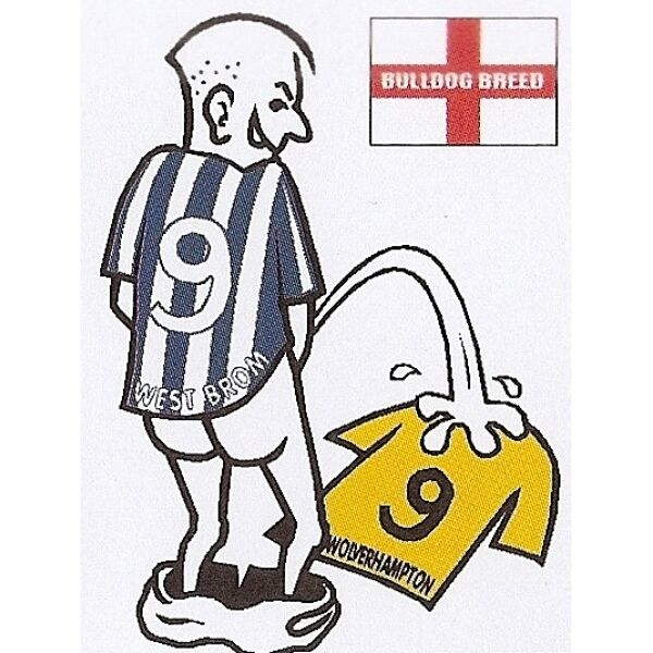 Football car sticker: wee~pee on your rival team shirt~Assorted teams available - The Scarborough Joke Shop