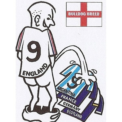 Football car sticker: wee~pee on your rival team shirt~Assorted teams available - The Scarborough Joke Shop
