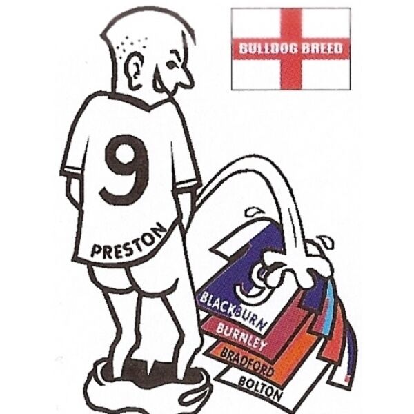 Football car sticker: wee~pee on your rival team shirt~Assorted teams available - The Scarborough Joke Shop