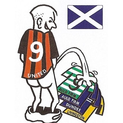 Football car sticker: wee~pee on your rival team shirt~Assorted teams available - The Scarborough Joke Shop