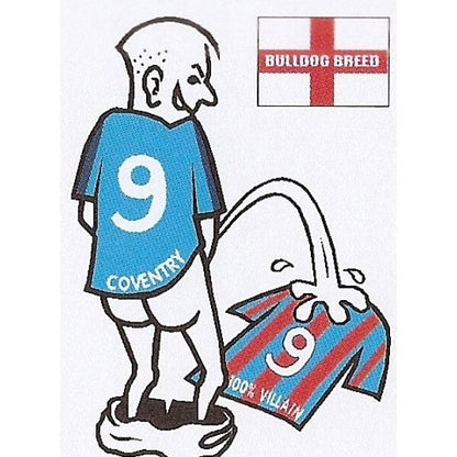 Football car sticker: wee~pee on your rival team shirt~Assorted teams available - The Scarborough Joke Shop