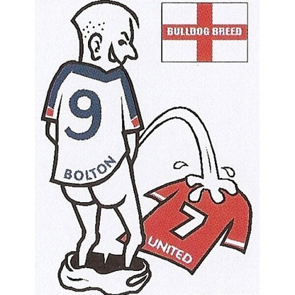 Football car sticker: wee~pee on your rival team shirt~Assorted teams available - The Scarborough Joke Shop