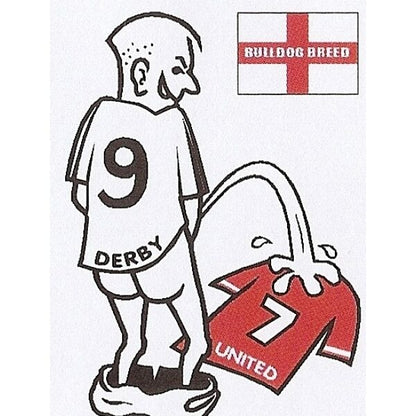 Football car sticker: wee~pee on your rival team shirt~Assorted teams available - The Scarborough Joke Shop