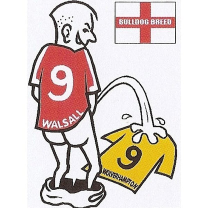 Football car sticker: wee~pee on your rival team shirt~Assorted teams available - The Scarborough Joke Shop