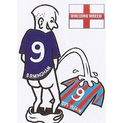 Football car sticker: wee~pee on your rival team shirt~Assorted teams available - The Scarborough Joke Shop