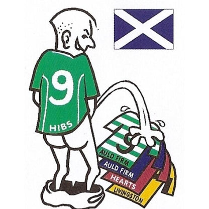 Football car sticker: wee~pee on your rival team shirt~Assorted teams available - The Scarborough Joke Shop