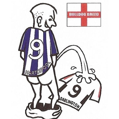 Football car sticker: wee~pee on your rival team shirt~Assorted teams available - The Scarborough Joke Shop