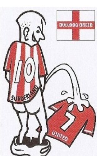 Football car sticker: wee~pee on your rival team shirt~Assorted teams available - The Scarborough Joke Shop