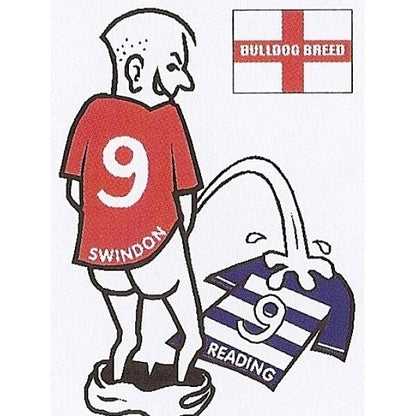 Football car sticker: wee~pee on your rival team shirt~Assorted teams available - The Scarborough Joke Shop