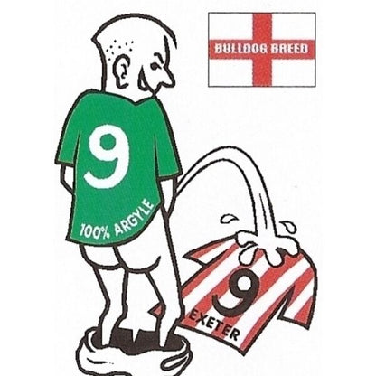 Football car sticker: wee~pee on your rival team shirt~Assorted teams available - The Scarborough Joke Shop