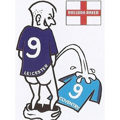 Football car sticker: wee~pee on your rival team shirt~Assorted teams available - The Scarborough Joke Shop