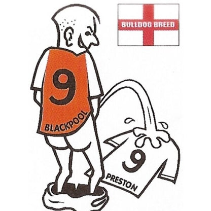 Football car sticker: wee~pee on your rival team shirt~Assorted teams available - The Scarborough Joke Shop