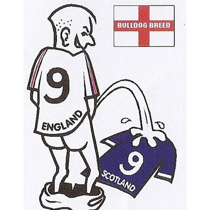 Football car sticker: wee~pee on your rival team shirt~Assorted teams available - The Scarborough Joke Shop