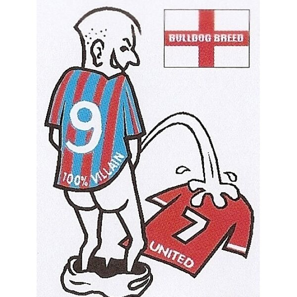 Football car sticker: wee~pee on your rival team shirt~Assorted teams available - The Scarborough Joke Shop