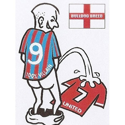 Football car sticker: wee~pee on your rival team shirt~Assorted teams available - The Scarborough Joke Shop