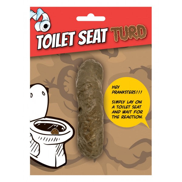 Fake Poo - Étron de siège de toilette - Longue ligne droite