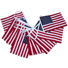 Stars & Stripes Flag Bunting - 7m String of American USA Flags - The Scarborough Joke Shop