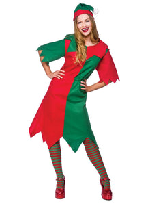 Elf Costume - Unisex Santa's Helper - The Scarborough Joke Shop