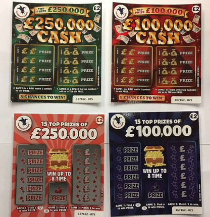 Joke Lottery Ticket Scratch Cards
