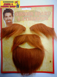 Beard & Eyebrows Set - Ginger - The Scarborough Joke Shop