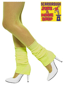 Neon Leg Warmers - Yellow - The Scarborough Joke Shop