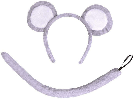 Kit de ratón - Juego de orejas y cola de ratón
