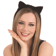 Furry Cat Ears - Black - The Scarborough Joke Shop
