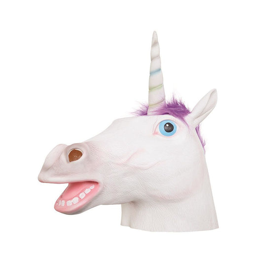 Máscara de caballo unicornio