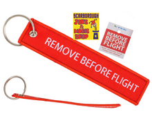Remove Before Flight Keyring - The Scarborough Joke Shop