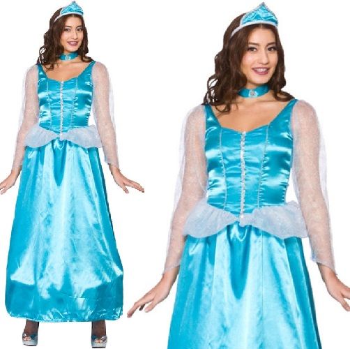 Disfraz de princesa azul hielo
